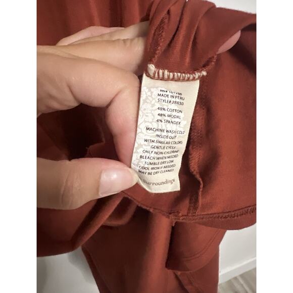 Soft Surroundings Jackie Jersey Knit Turtleneck Maxi Dress Womens XS Orange - Picture 6 of 7